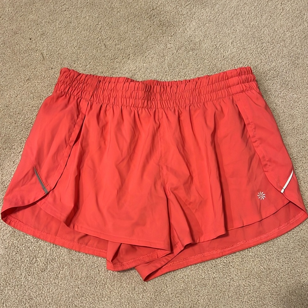 Athleta Drawstring Lined Running Shorts